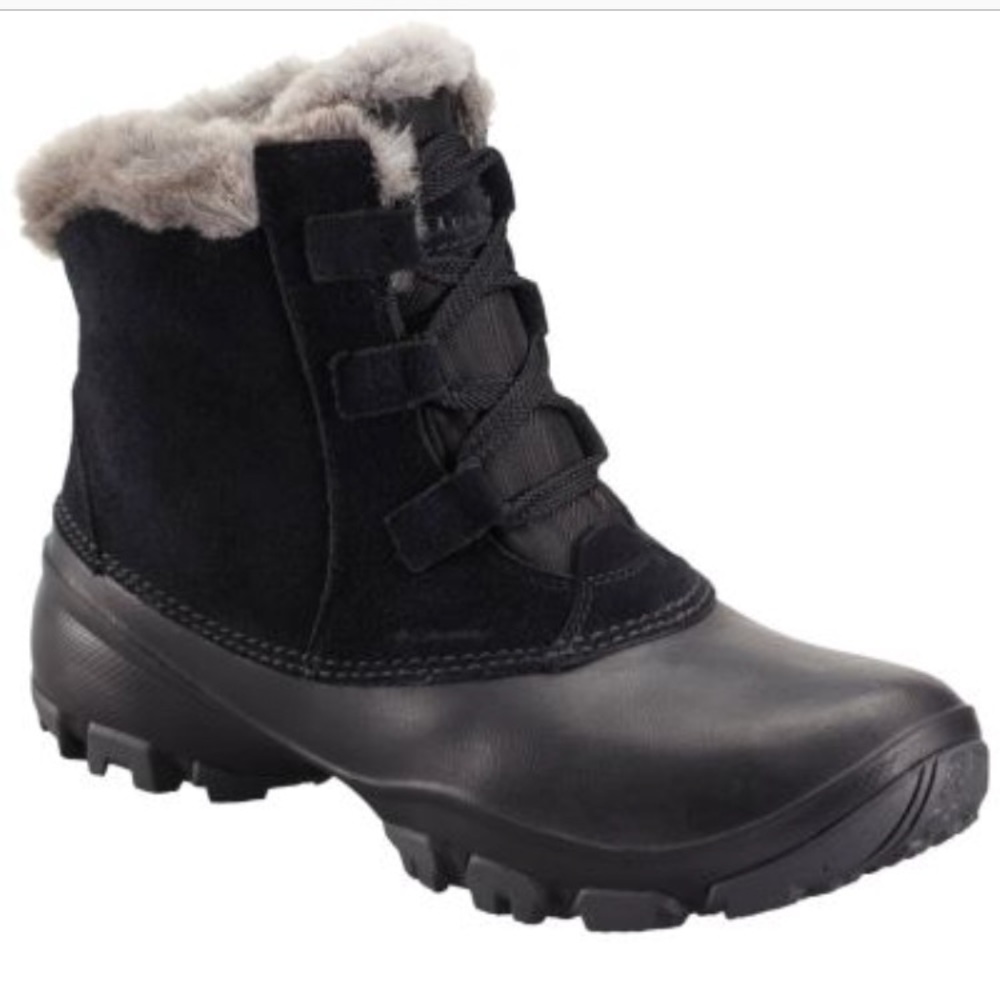 [Columbia] Fur Lined Black Waterproof Snow Boots